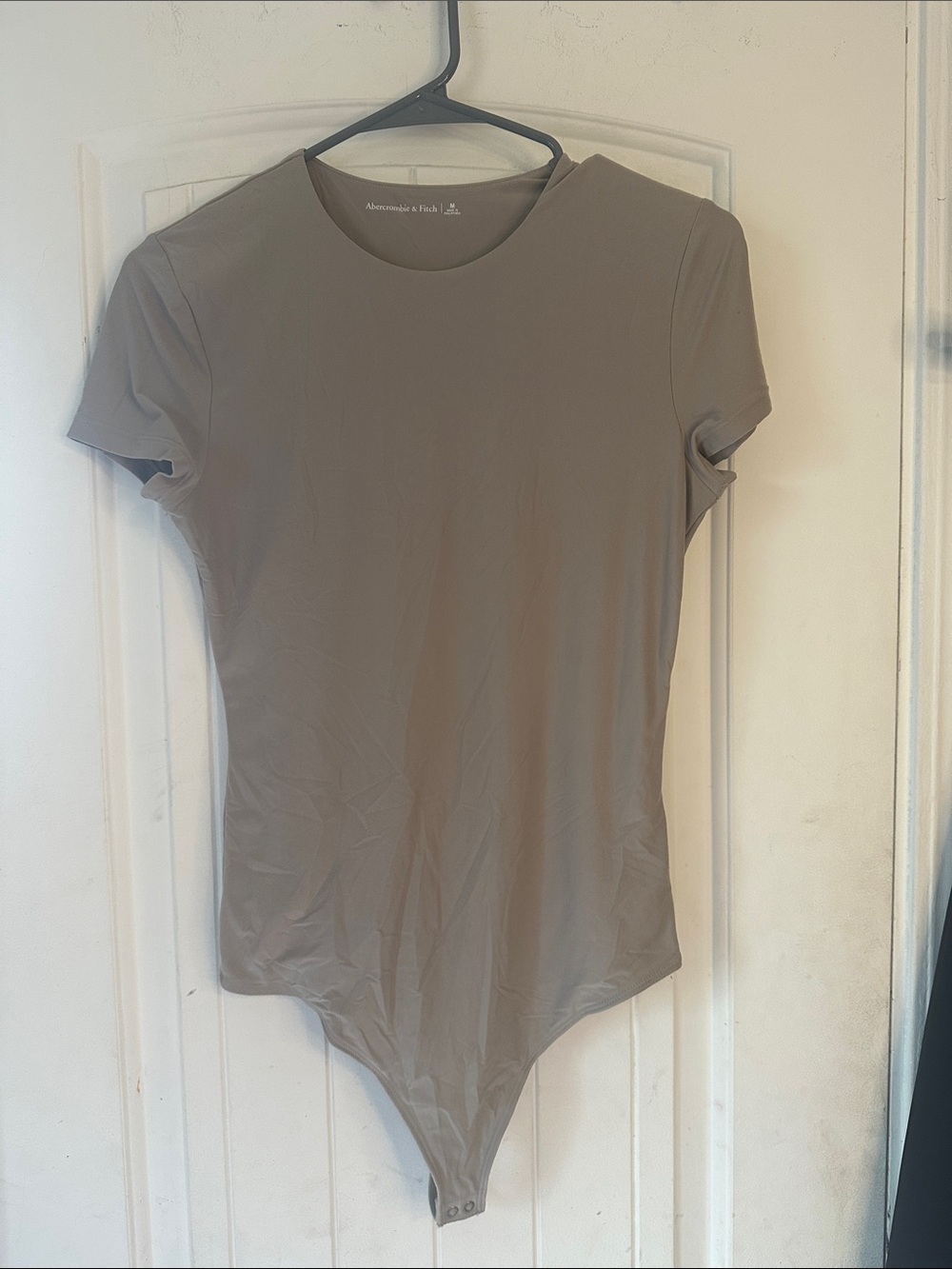Abercrombie & Fitch Seamless Matte Fabric Tee Bodysuit- Medium